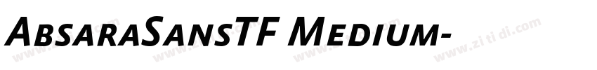 AbsaraSansTF Medium字体转换 AbsaraSansTF Medium字体转换